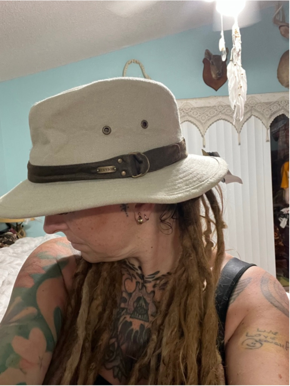 Stetson Beige & Brown Safari Hat One Size